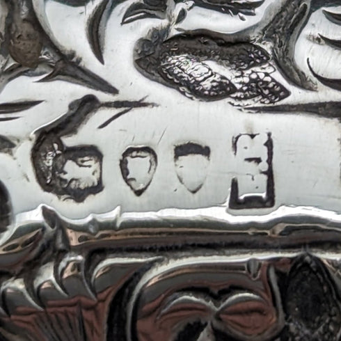 1894年 英国アンティーク 紳士用ステッキ 純銀装飾アントラーハンドル ブラックシャフト 84cm